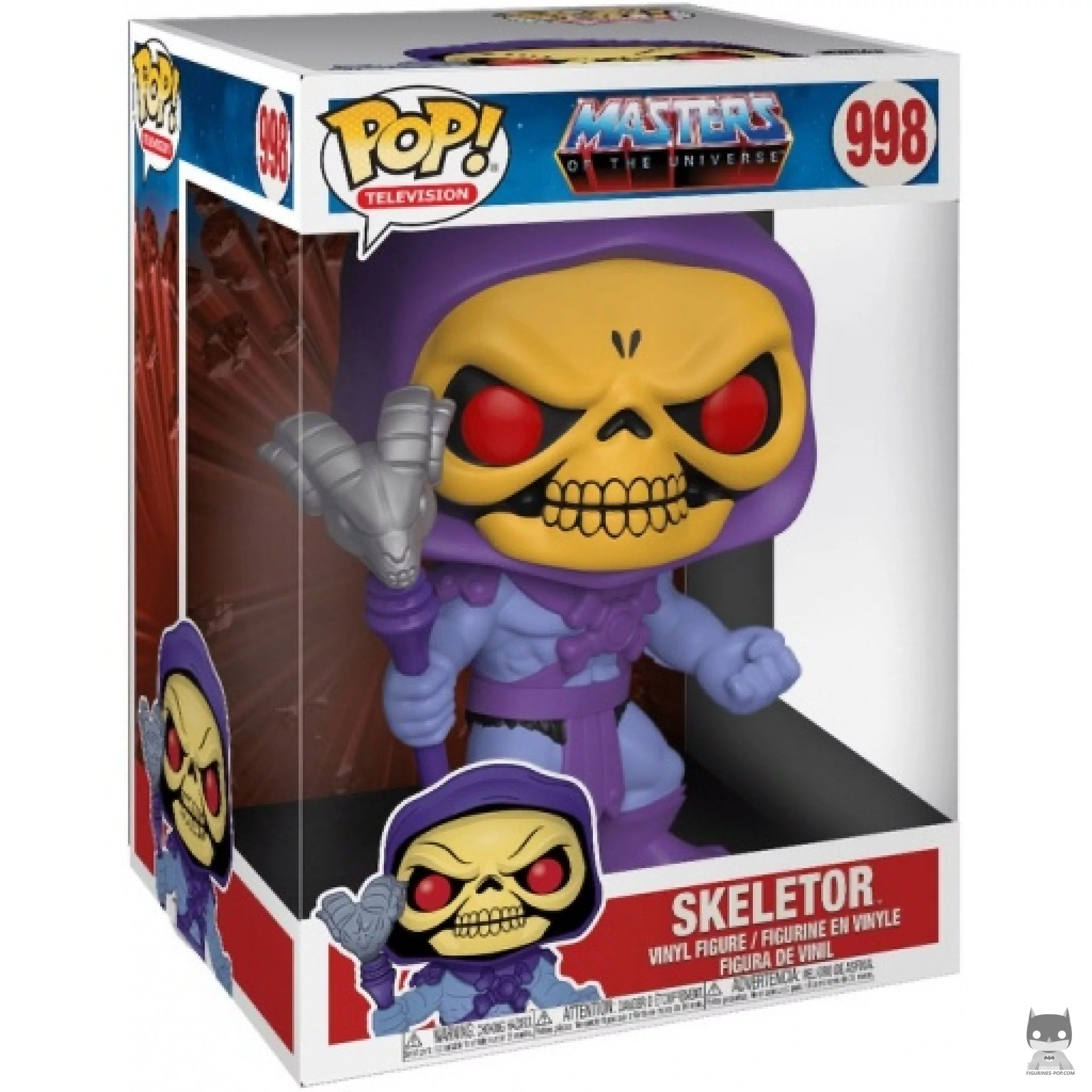 Skeletor (Supersized) Funko Pop! figure in its box