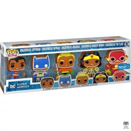 Gingerbread Superman, Gingerbread Batman, Gingerbread Aquaman, Gingerbread Wonder Woman & Gingerbread The Flash