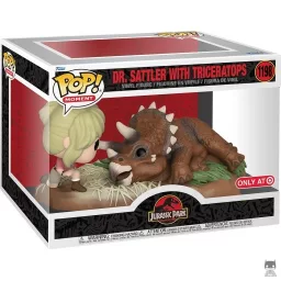 Dr. Sattler with Triceratops