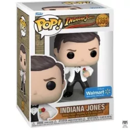 Indiana Jones in white tuxedo