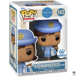 Pan Am Stewardess with white bag
