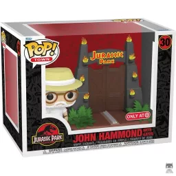 John Hammond with Jurassic Park Gates