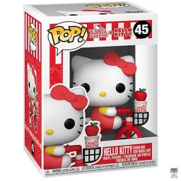 Hello Kitty riding Bike with Noodle Cup