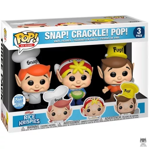 Kellogg's Rice Krispies (Snap, Crackle & Pop) Funko Pop! figure (Funko Shop)