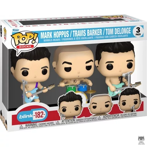 Mark Hoppus , Travis Barker & Tom Delonge Funko Pop! figure (Blink 182)