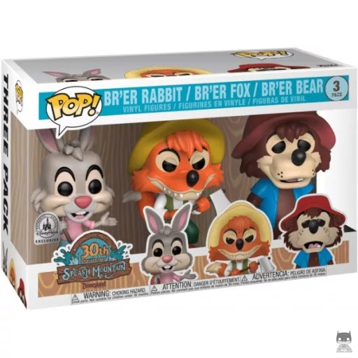 Br'er Rabbit, Br'er Fox & Br'er Bear from Splash Mountain Funko Pop! figure (Disney Parks)