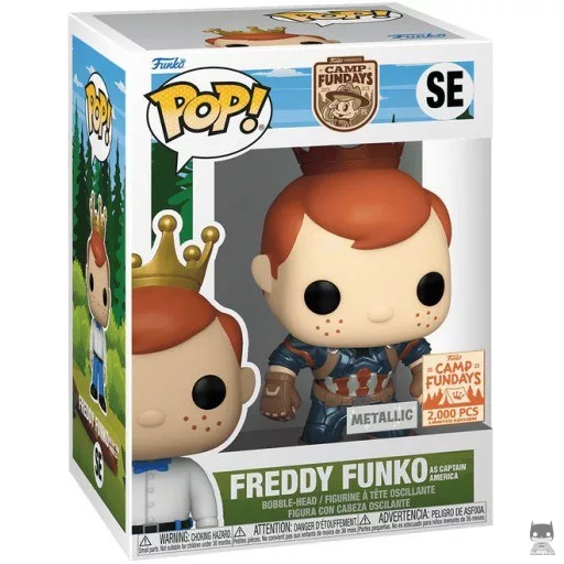Freddy Funko As Captain America - Metallic Funko Pop! figure (FunDays 2023)