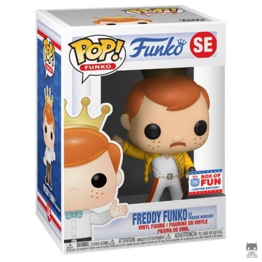 Freddy Funko as Freddie Mercury Funko Pop! figure (Box of Fun)