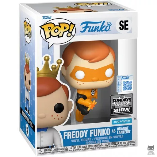 Freddy Funko as Orange Lantern Funko Pop! figure (Pop! Vinyl)