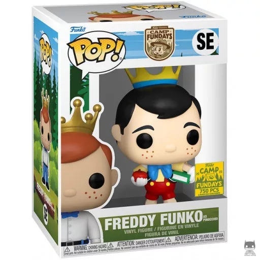 Freddy Funko as Pinocchio Funko Pop! figure (FunDays 2023)