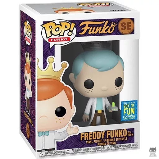 Freddy Funko as Rick Funko Pop! figure (Box of Fun)