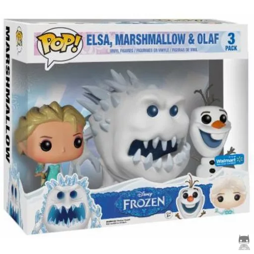Elsa, Marshmallow & Olaf Funko Pop! figure (Walmart)