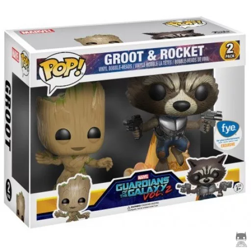 Groot & Rocket Funko Pop! figure (F.Y.E)