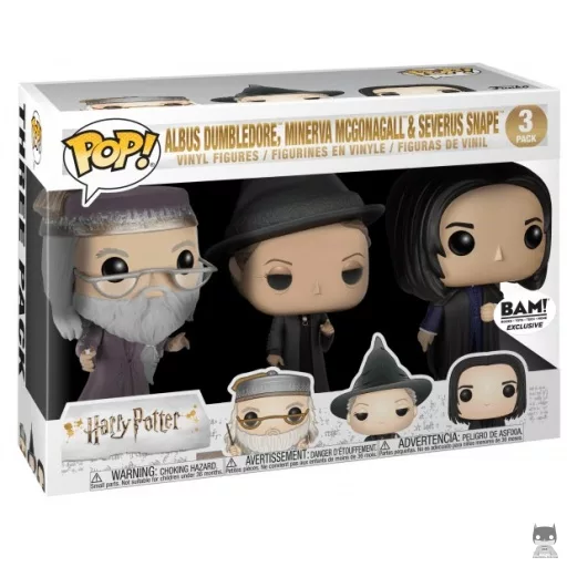 Professors (Albus Dumbledore, Minerva McGonagall & Severus Snape) Funko Pop! figure (BAM!)