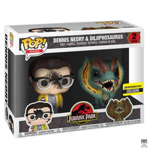 Dennis Nedry & Dilophosaurus Funko Pop! figure (Entertainment Earth)