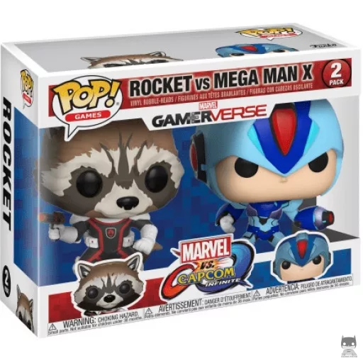 Rocket vs Mega Man X Funko Pop! figure (Marvel vs. Capcom)
