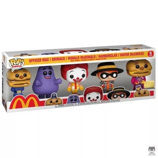 Officer Mac, Grimace, Ronald McDonald, Hamburglar & Mayor McCheese Funko Pop! figure (McDonald's)