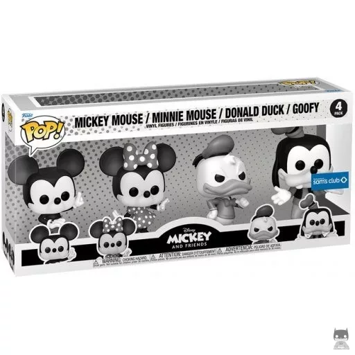Mickey Mouse, Minnie Mouse, Donald Duck & Goffy (Black & White) Funko Pop! figure (Mickey Mouse & Friends)