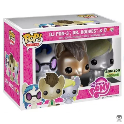 DJ Pon-3, Dr. Hooves & Derpy Funko Pop! figure (Amazon)