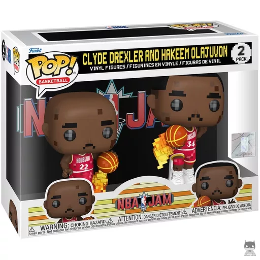 Clyde Drexler & Hakeem Olajuwon (NBA Jam) Funko Pop! figure (NBA)