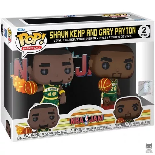 Shawn Kemp & Gary Payton (8-Bit) Funko Pop! figure (NBA)