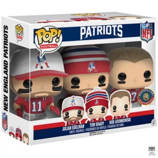 Patriots Brady, Gronk, Edelman (Retro) Funko Pop! figure (NFL)