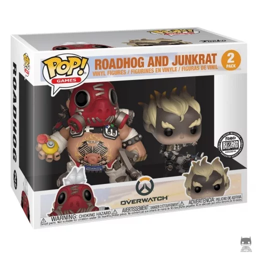 Junkrat & Roadhog (Jail Skin) Funko Pop! figure (Blizzard Store)