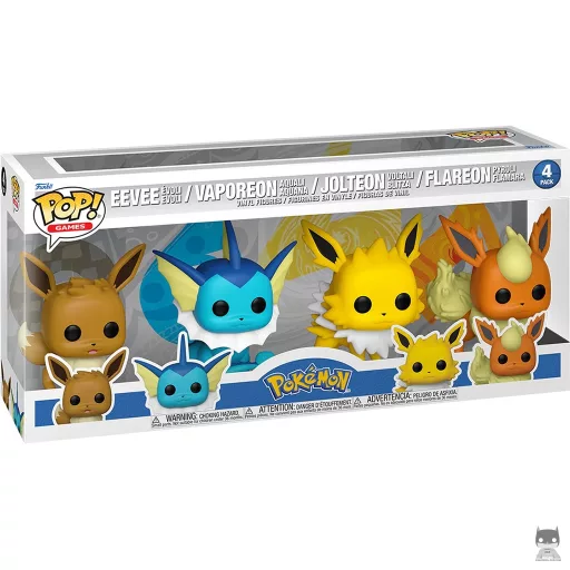 Eevee, Vaporeon, Jolteon & Flareon Funko Pop! figure (Pokémon)