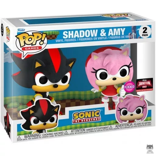Shadow & Amy (Flocked) Funko Pop! figure (Sonic The Hedgehog)