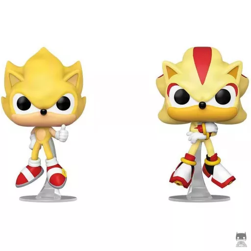 Super Sonic & Super Shadow (Flocked) Funko Pop! figure (Sonic The Hedgehog)
