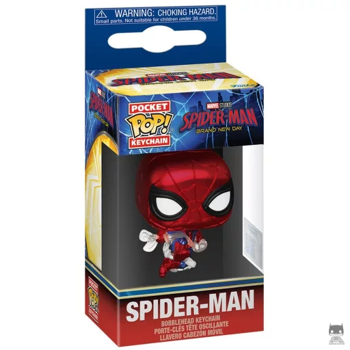 Spider-Man (Metallic) Funko Pop! figure (Pop! Keychain)
