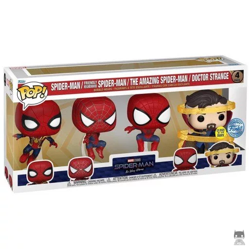3 Spider-Man (Tom Holland, Andrew Garfield & Tobey Maguire) & Doctor Strange (Glow in the Dark) Funko Pop! figure (Spider-Man: No way Home)