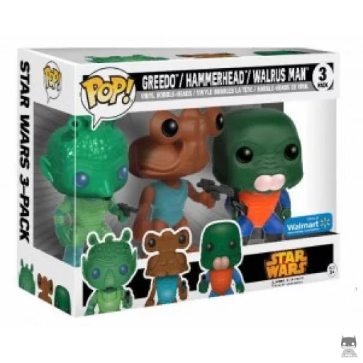 Greedo, Hammerhead & Walrus Man Funko Pop! figure (Walmart)