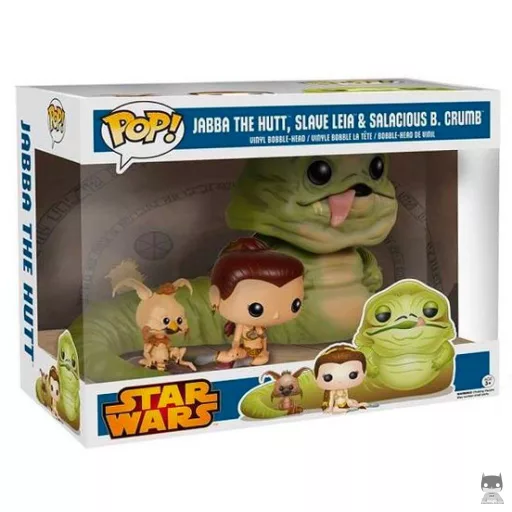 Jabba the Hutt, Slave Leia & Salacious B. Crumb (Supersized) Funko Pop! figure (Walmart)