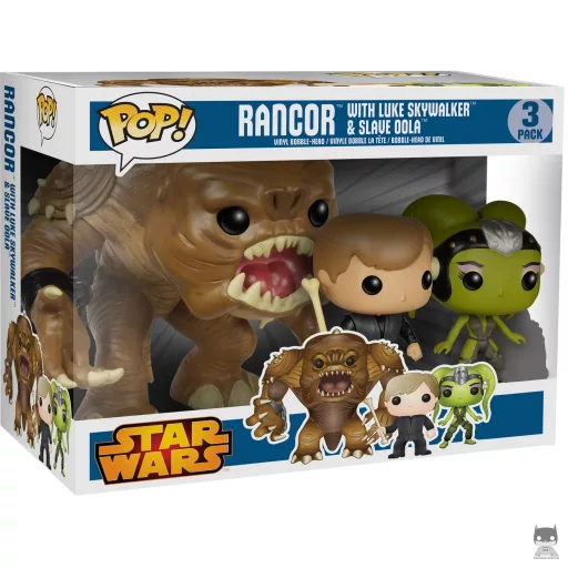 Rancor with Luke Skywalker & Slave Oola (Supersized) Funko Pop! figure (Previews PX)