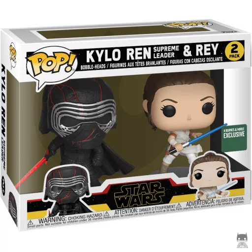 Kylo Ren Supreme Leader & Rey Funko Pop! figure (Barnes & Noble)