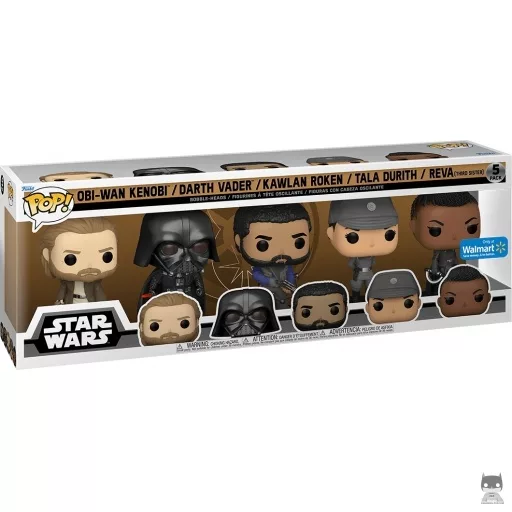 Obi-Wan Kenobi, Darth Vader, Kawlan Rowken, Tala Durith & Reva (Third Sister) Funko Pop! figure (Star Wars: Obi-Wan Kenobi)