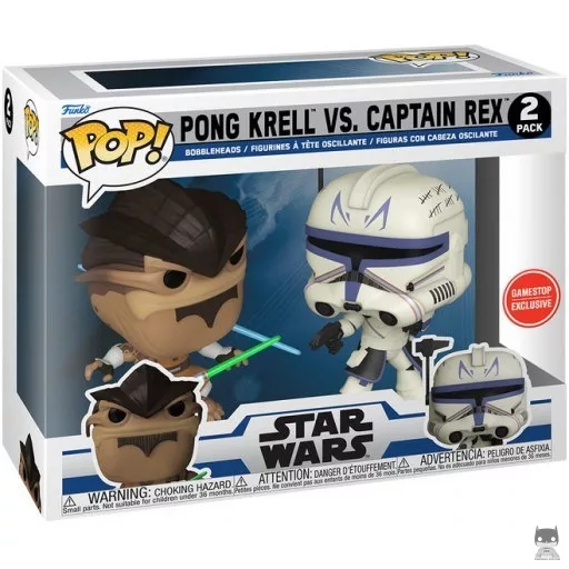 Pong Krell vs Captain Rex Funko Pop! figure (Star Wars: The Clone Wars)