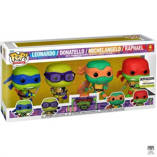 Leonardo, Donatello, Michelangelo & Raphael (Glow in the Dark) Funko Pop! figure (Pop! Vinyl)