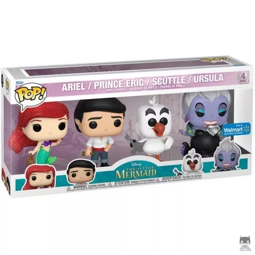 Ariel, Prince Eric, Scuttle & Ursula (Diamond Glitter) Funko Pop! figure (Pop! Vinyl)