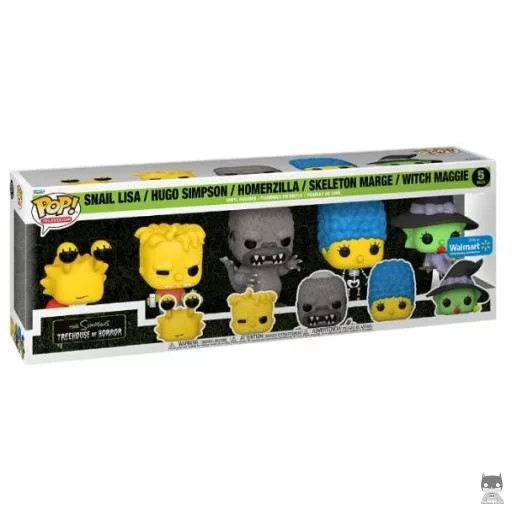 Snail Lisa, Twin Bart, Homerzilla, Witch Maggie & Skeleton Marge Funko Pop! figure (The Simpsons)
