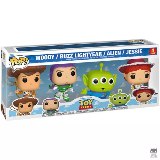 Woody, Buzz Lightyear, Alien & Jessie Funko Pop! figure (Toy Story)