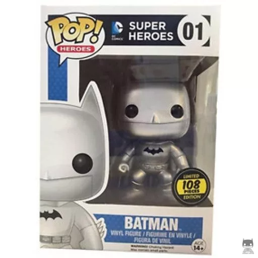 Batman (Silver) Funko Pop! figure (DC Super Heroes)