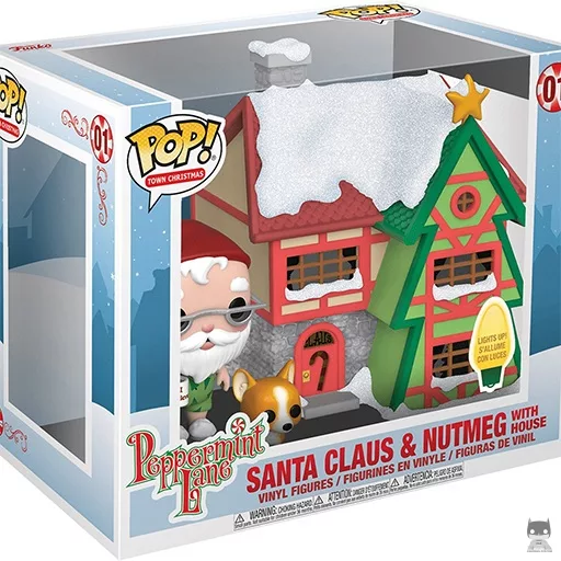 Santa Claus & Nutmeg in front of house Funko Pop! figure (Peppermint Lane)