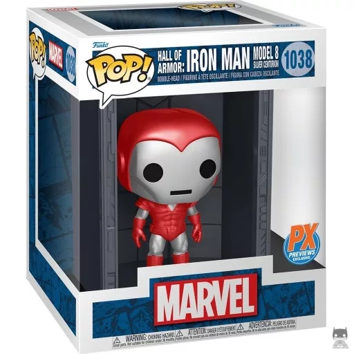 Hall of Armor : Iron Man Model 8 Silver Centurion (Metallic) Funko Pop! figure (Marvel Comics)