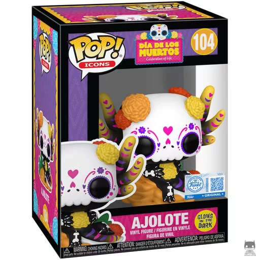 Ajolote (Glow in the Dark) Funko Pop! figure (Dia de los Muertos)