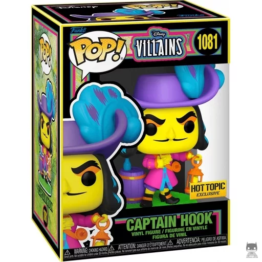 Captain Hook (Blacklight) Funko Pop! figure (Disney Villains)