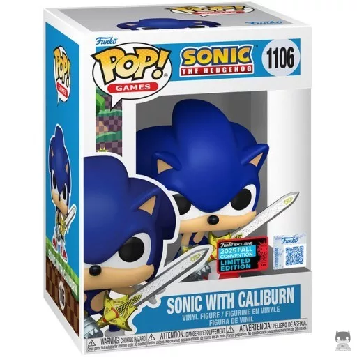 Sonic with Caliburn Funko Pop! figure (Sonic The Hedgehog)
