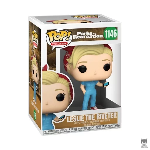 Leslie the Riveter Funko Pop! figure (Parks and Recreation)