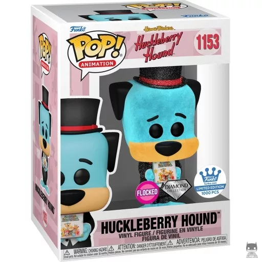 Huckleberry Hound (Flocked & Diamond Glitter) Funko Pop! figure (Hanna Barbera)